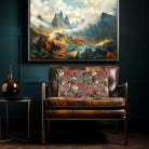 Monkey Puzzle | Sustainable Velvet Rectangle Cushion - Dovedale Stone 50 x 30 cm Cover Only by Izabela Peters