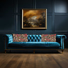 Monkey Puzzle | Sustainable Velvet Rectangle Cushion - Dovedale Stone 50 x 30 cm Cover Only by Izabela Peters