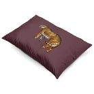 Tiger | Sustainable Velvet Rectangle Cushion - Teal 50 x 30 cm Cover Only by Izabela Peters