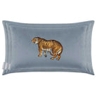 Tiger | Sustainable Velvet Rectangle Cushion - French Grey 50 x 30 cm Cover Only by Izabela Peters