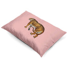Tiger | Sustainable Velvet Rectangle Cushion - Rosewater 50 x 30 cm Cover Only by Izabela Peters