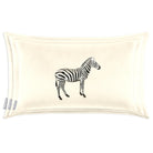 Zebra | Sustainable Velvet Rectangle Cushion - Ivory Cream 50 x 30 cm Cover Only by Izabela Peters