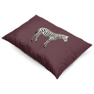 Zebra | Sustainable Velvet Rectangle Cushion - Italian Grape 50 x 30 cm Cover Only by Izabela Peters