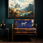 Zebra | Sustainable Velvet Rectangle Cushion in Midnight 50 x 30 cm Cover Only | Izabela Peters