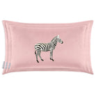 Zebra | Sustainable Velvet Rectangle Cushion - Rosewater 50 x 30 cm Cover Only by Izabela Peters