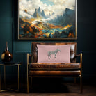 Zebra | Sustainable Velvet Rectangle Cushion - Rosewater 50 x 30 cm Cover Only by Izabela Peters