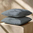 Dog | Sustainable Velvet Cushion - French Grey 40 x 40 cm Standard by Izabela Peters