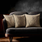Dog | Sustainable Velvet Cushion - Taupe 40 x 40 cm Standard by Izabela Peters