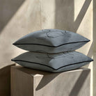 Dog | Sustainable Velvet Cushion - French Grey 40 x 40 cm Standard by Izabela Peters