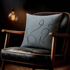 Dog | Sustainable Velvet Cushion - French Grey 40 x 40 cm Standard by Izabela Peters