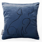 Dog | Sustainable Velvet Cushion - Burnt Ochre 40 x 40 cm Standard by Izabela Peters