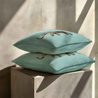 Elephant | Sustainable Velvet Cushion - Blue Surf 40 x 40 cm Standard by Izabela Peters
