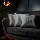 Elephant | Sustainable Velvet Cushion - French Grey 40 x 40 cm Standard by Izabela Peters