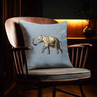Elephant | Sustainable Velvet Cushion - French Grey 40 x 40 cm Standard by Izabela Peters