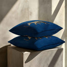 Elephant | Sustainable Velvet Cushion - Estate Blue 40 x 40 cm Standard by Izabela Peters