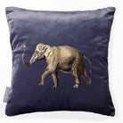 Elephant | Sustainable Velvet Cushion - Graphite 40 x 40 cm Smooth by Izabela Peters