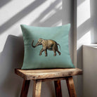 Elephant | Sustainable Velvet Cushion - Blue Surf 40 x 40 cm Standard by Izabela Peters