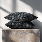 Exotic Snake | Sustainable Velvet Rectangle Cushion - French Grey 50 x 30 cm Piped by Izabela Peters