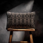 Exotic Snake | Sustainable Velvet Rectangle Cushion - Dovedale Stone 50 x 30 cm Piped by Izabela Peters