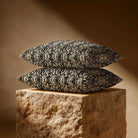 Exotic Snake | Sustainable Velvet Rectangle Cushion - Cream 50 x 30 cm Standard by Izabela Peters