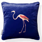 Flamingo | Sustainable Velvet Cushion - Midnight 40 x 40 cm Piped by Izabela Peters