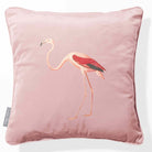 Flamingo | Sustainable Velvet Cushion - Rosewater 40 x 40 cm Piped by Izabela Peters