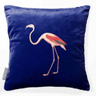 Flamingo | Sustainable Velvet Cushion - Midnight 40 x 40 cm Smooth by Izabela Peters