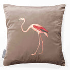 Flamingo | Sustainable Velvet Cushion - Dovedale Stone 40 x 40 cm Smooth by Izabela Peters
