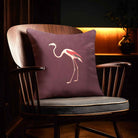 Flamingo | Sustainable Velvet Cushion - Italian Grape 40 x 40 cm Standard by Izabela Peters