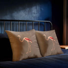 Flamingo | Sustainable Velvet Cushion - Dovedale Stone 40 x 40 cm Standard by Izabela Peters
