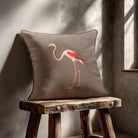 Flamingo | Sustainable Velvet Cushion - Dovedale Stone 40 x 40 cm Standard by Izabela Peters