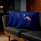 Flamingo | Sustainable Velvet Cushion - Midnight 40 x 40 cm Standard by Izabela Peters