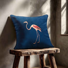 Flamingo | Sustainable Velvet Cushion - Estate Blue 40 x 40 cm Standard by Izabela Peters