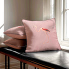 Flamingo | Sustainable Velvet Cushion - Rosewater 40 x 40 cm Standard by Izabela Peters