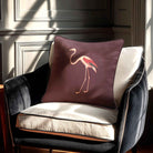 Flamingo | Sustainable Velvet Cushion - Italian Grape 40 x 40 cm Standard by Izabela Peters