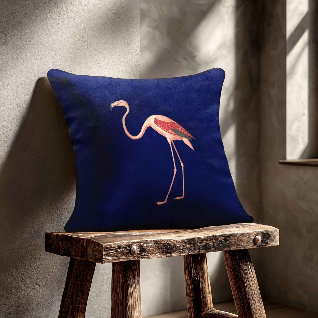 Flamingo | Sustainable Velvet Cushion - Midnight 40 x 40 cm Standard by Izabela Peters