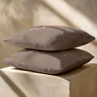 Flamingo | Sustainable Velvet Cushion - Dovedale Stone 40 x 40 cm Standard by Izabela Peters