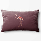 Flamingo | Sustainable Velvet Rectangle Cushion - Italian Grape 50 x 30 cm Standard by Izabela Peters