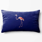Flamingo | Sustainable Velvet Rectangle Cushion - Midnight 50 x 30 cm Standard by Izabela Peters