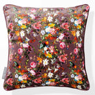 Floral Dream | Sustainable Velvet Cushion - Italian Grape 40 x 40 cm Piped by Izabela Peters