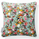 Floral Dream | Sustainable Velvet Cushion - Blue Surf 40 x 40 cm Piped by Izabela Peters