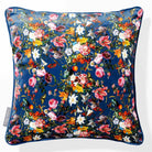 Floral Dream | Sustainable Velvet Cushion - Estate Blue 40 x 40 cm Piped by Izabela Peters