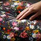 Floral Dream | Sustainable Velvet Cushion - Graphite 40 x 40 cm Standard by Izabela Peters