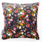 Floral Dream | Sustainable Velvet Cushion - Graphite 40 x 40 cm Smooth by Izabela Peters
