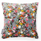 Floral Dream | Sustainable Velvet Cushion - French Grey 40 x 40 cm Smooth by Izabela Peters