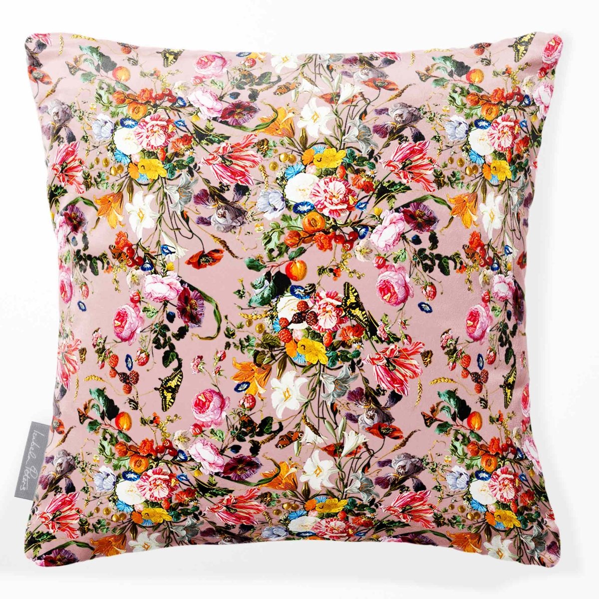 Floral Dream | Sustainable Velvet Cushion - Rosewater 40 x 40 cm Smooth by Izabela Peters