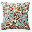 Floral Dream | Sustainable Velvet Cushion - Blue Surf 40 x 40 cm Smooth by Izabela Peters