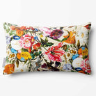 Floral Dream | Sustainable Velvet Rectangle Cushion - Ivory Cream 50 x 30 cm Standard by Izabela Peters