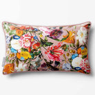 Floral Dream | Sustainable Velvet Rectangle Cushion - Rosewater 50 x 30 cm Piped by Izabela Peters