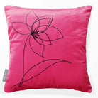 Flower | Sustainable Velvet Cushion - Hot Pink 40 x 40 cm Standard by Izabela Peters